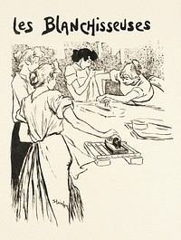 Les Blanchisseuses by Théophile Alexandre Steinlen