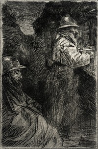 In the Barracks by Théophile Alexandre Steinlen