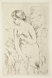 Baigneuse debout, à mi-jambes by Pierre Auguste Renoir and Theodore Duret
