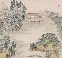 Painting of Zhi Garden [Zhi Yuan Tu] by Zhang Hong