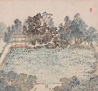 Painting of Zhi Garden [Zhi Yuan Tu] by Zhang Hong