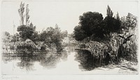 Shere Mill Pond, No. II (Large Plate) by Sir Francis Seymour Haden