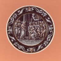 Plaque with Scene of the Adoration of Psyche by Pierre Courteys