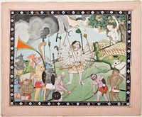 Ravana Receiving the Pashupata Weapon from Shiva