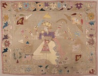 Chamba Rumal with Scenes of Sita and Hanuman