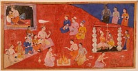 A Wedding Scene, Folio from a Ramayana (Adventures of Rama) by Manohar and Possibly Manohar