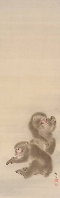 Two Monkeys by Mori Sosen