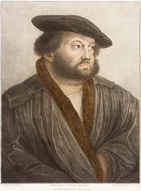 Portrait of Hans Holbein at Kensington Palace by Francesco Bartolozzi