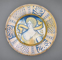 Deep Plate with Woman in a Turban