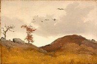 Landscape with Crows by Karl Friedrich Lessing