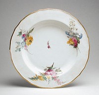 Dinner and Dessert Service (Soup Plate) by Crown Derby and William Billingsley