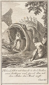 Plate 4 for Ariosto's 'Orlando Furioso' by Daniel Berger