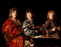 Three Young Musicians by Antoine Le Nain