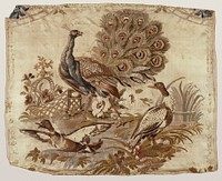 Fragment of a Wall Panel, 'The Peacock' by Philippe de Lasalle