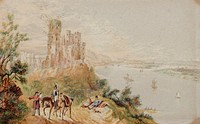 Stolzenfels on the Rhine by George Baxter