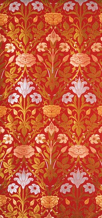 Textile Length, 'Rose and Lily' by William Morris, John Henry Dearle and Morris  Co