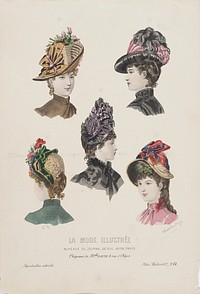 Fashion Plate for 'La Mode Illustrée'