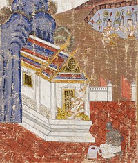 Jujak Asks Vessantara for His Children as Slaves, Scene from a Vessantara Jataka