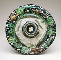 Rustic Dish with Fish and Reptiles by Palissy  Bernard