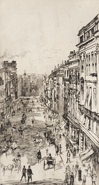 St. James's Street by James Abbott McNeill Whistler and Hogarth and Son