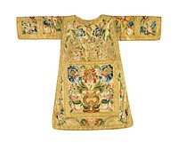 Set of Ecclesiastical Vestments (Partes de un terno eclesiástico) Dalmatic (Dalmática) by Workshop of Manuel José de Mena Cárdenas