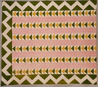 Quilt, 'Flying Geese' and 'Bars'