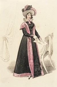 Fashion Plate, 'Carriage Dress' for 'La Belle Assemblée' by John Bell