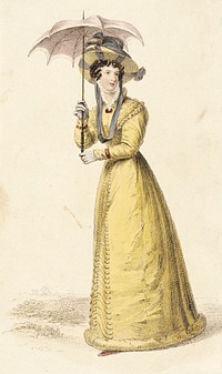 Fashion Plate (Walking Dress) by Rudolph Ackermann