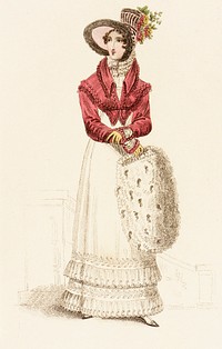Fashion Plate, 'Walking Dress' for 'La Belle Assemblée' by John Bell