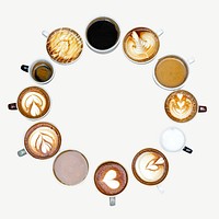 Coffee collection design element psd