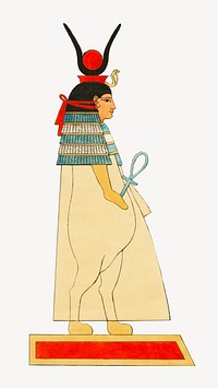 Egyptian god Taweret  vintage illustration. Remixed by rawpixel. 