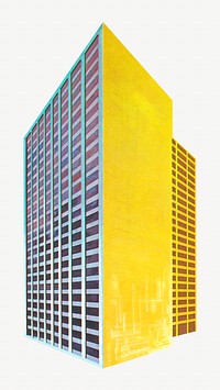 Hotel building  illustration. Remixed by rawpixel.