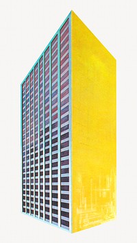 Hotel building  illustration. Remixed by rawpixel.