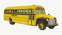 School bus vehicle psd. Remixed by rawpixel.