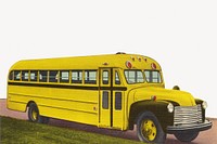 School bus vehicle. Remixed by rawpixel.