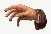 Businessman's hand, vintage gesture illustration. Remixed by rawpixel.