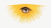 Observing eye, Masonic chart of the Scottish rite psd. Remixed by rawpixel.