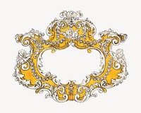 Rococo Cartouche with Cherubs. Remixed by rawpixel.