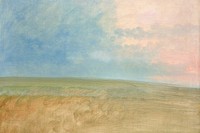 Pastel hill background, oil painting. Remixed from George Catlin artwork, by rawpixel.