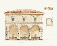 Loggia del Papa o dei Nobile (Loggia of the Pope or the Nobility), Siena, Italy by Whitney Warren Jr. Digitally enhanced by rawpixel.