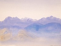 Blue Mist Arthur B Davies. Digitally enhanced by rawpixel.