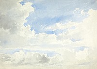 Cloud Study by Aaron Edwin Penley. Digitally enhanced by rawpixel.