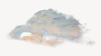 Cloudscape watercolor illustration element. Remixed from Hercules Brabazon Brabazon artwork, by rawpixel.