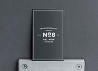 Black minimal business card