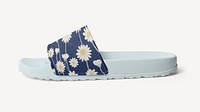 Sandals mockup, floral Summer footwear fashion psd