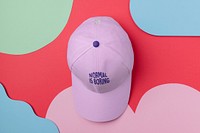 Baseball cap mockup, fashion headwear accessory psd