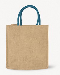 Jute bag mockup, eco product psd