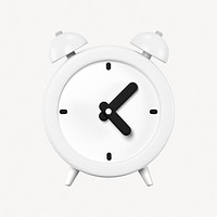 Alarm clock clipart, 3d graphic