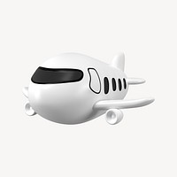 Cartoon plane clipart, side view design