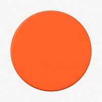Cartoon orange circle clipart, round design